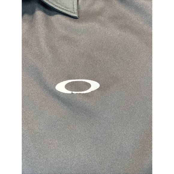 Oakley Polo Shirt Men's XL Dark Green Golf Performance - Picture 3 of 8